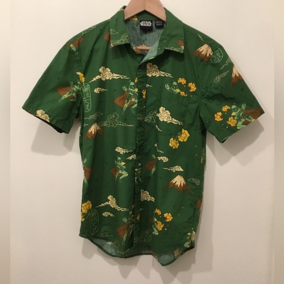 Kohl Star Wars Boba Fett Aloha Shirt - Picture 1 of 4